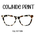 COWHIDE PRINT Eyewear Toppers, comes with N52 magnets