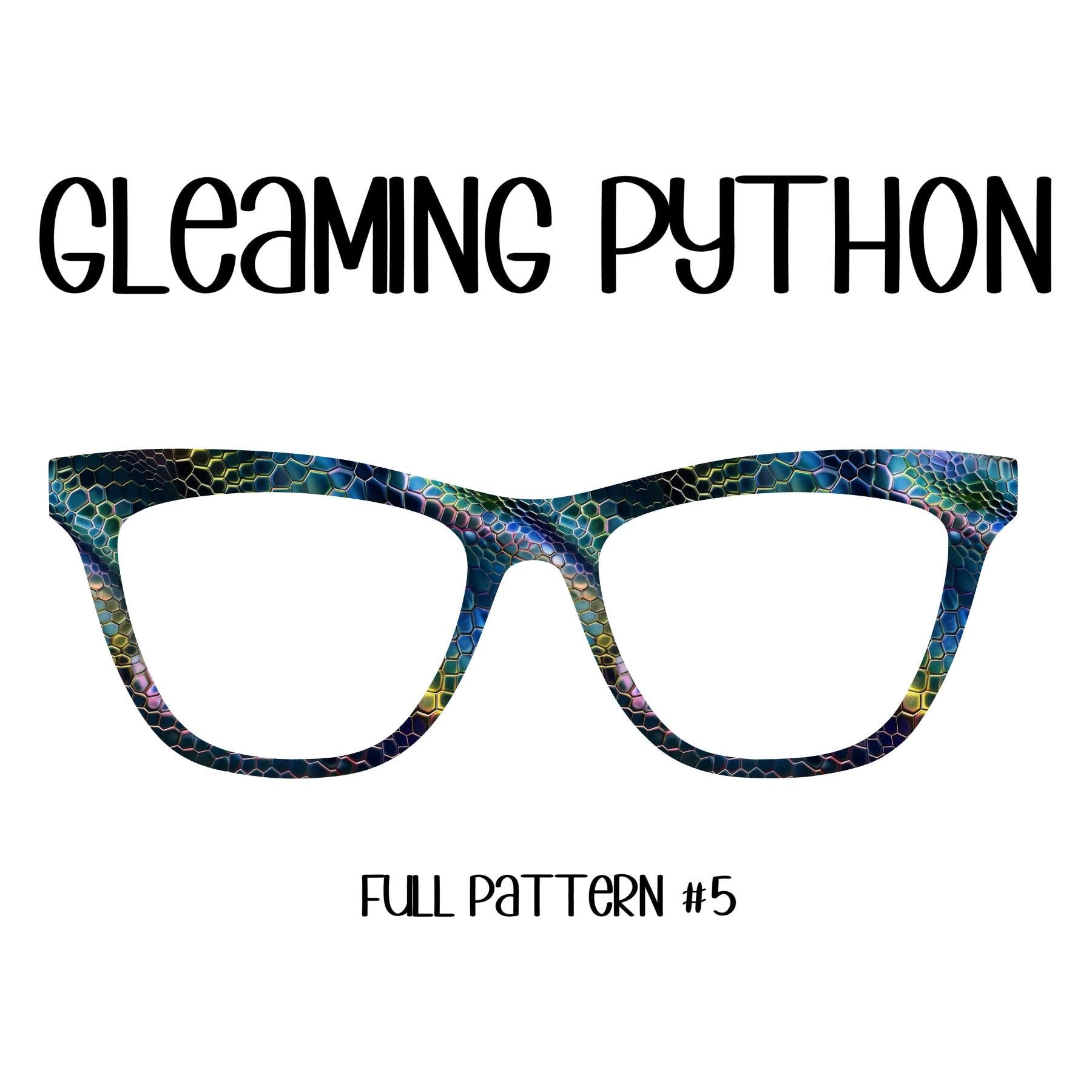 GLEAMING PYTHON - 5 CHOICES! Eyewear Toppers, comes with N52 magnets