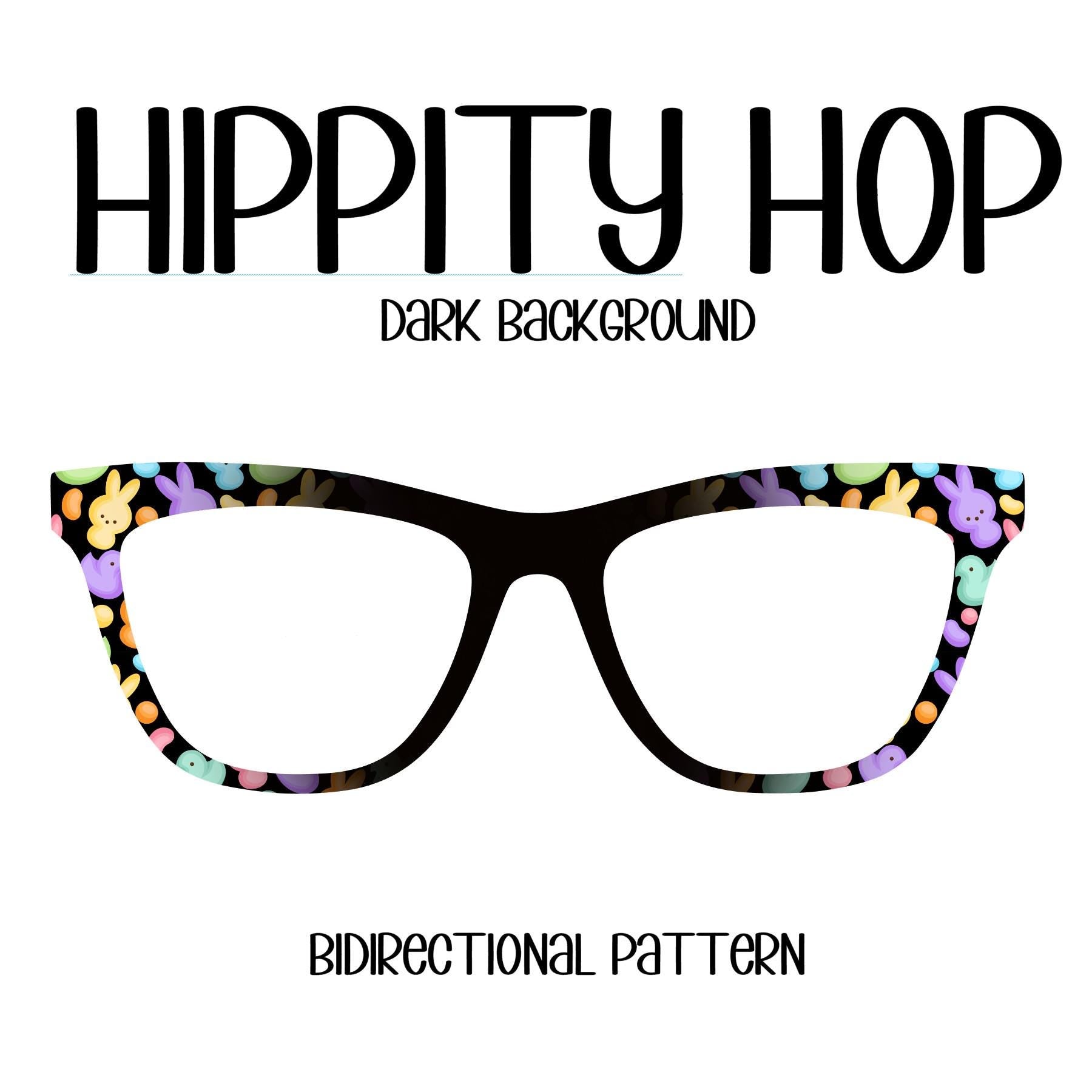 HIPPITY HOP (Black Background) Eyewear Toppers, comes with N52 magnets