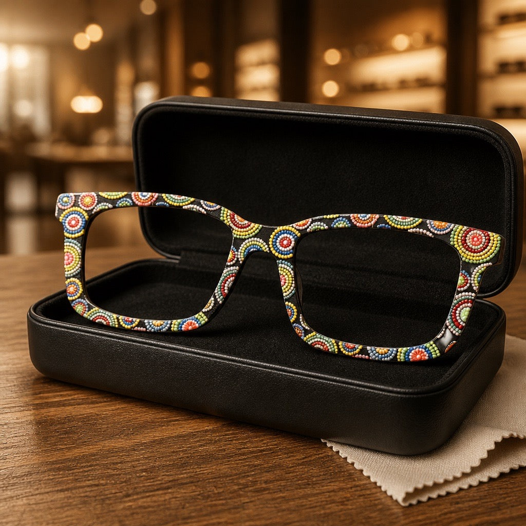 KAFFE FASSETT-01 TEXTURIZED Eyewear Toppers, comes with N52 magnets attached