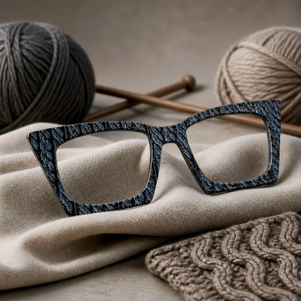 DENIM KNIT TEXTURIZED Eyewear Toppers, comes with N52 magnets attached