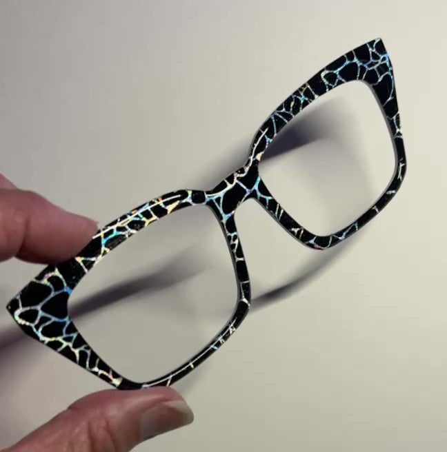 CHROMA NOIR: GLAMOUR AND GLITZ COLLECTION Eyewear Toppers, comes with N52 magnets